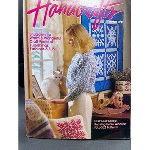 Country Handcrafts Winter Issue 1991 Sewing Crocheting & Cross Stich L 11 In.